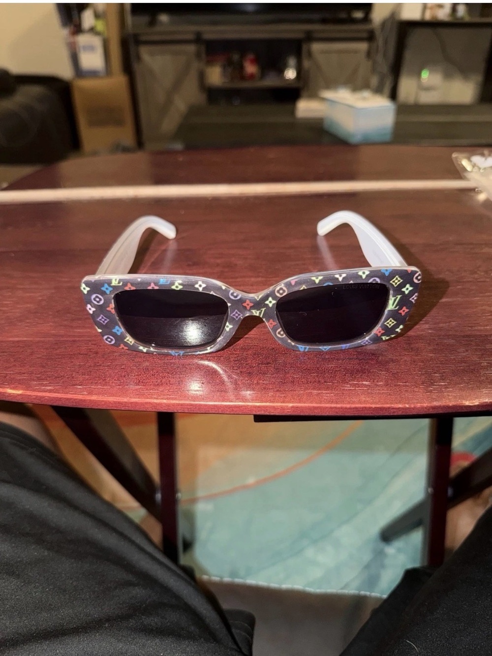 Louis Vuitton Murakami Multigram Cat Eye Sunglasses Black